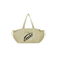 PACKABLE NYLON TOTE BAG-CREAM