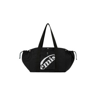 PACKABLE NYLON TOTE BAG-BLACK