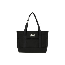 CANVAS SHOULDER BAG-BLACK