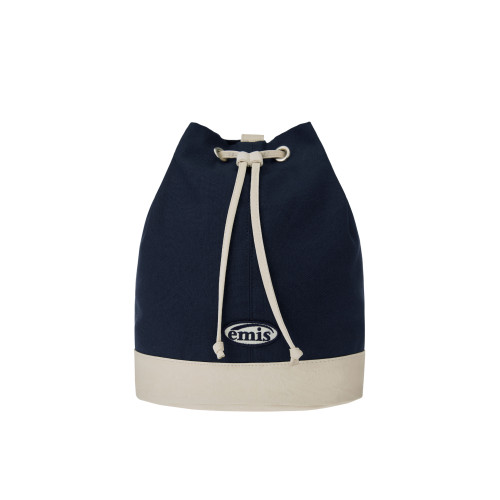 CANVAS MARINE BAG-NAVY/IVORY