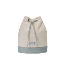CANVAS MARINE BAG-IVORY/BLUE