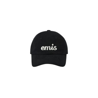APPLIQUE BALL CAP-BLACK