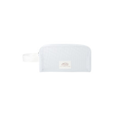 PVC MESH BEACH POUCH-WHITE