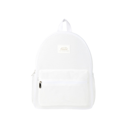 MESH BACKPACK-WHITE