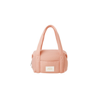 MESH MINI DUFFLE BAG-PEACH