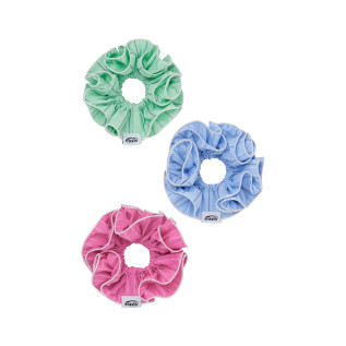 GLITTER STRIPE DOUBLE LAYER SCRUNCHIE