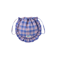 CHECK STRING ECO BAG-BLUE