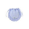 CHECK STRING ECO BAG-SKY BLUE