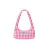 HEART QUILTED SHOULDER BAG-PINK