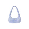 HEART QUILTED SHOULDER BAG-SKY BLUE