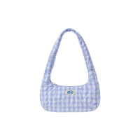 HEART QUILTED SHOULDER BAG-SKY BLUE