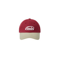 NEW LOGO MIX BALL CAP(RENEWAL)-BEIGE/RED