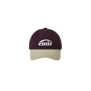 NEW LOGO MIX BALL CAP(RENEWAL)-BEIGE/WINE
