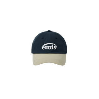 NEW LOGO MIX BALL CAP(RENEWAL)-BEIGE/NAVY