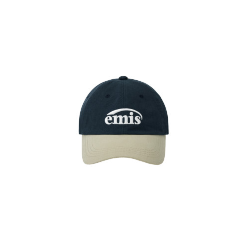 NEW LOGO MIX BALL CAP(RENEWAL)-BEIGE/NAVY