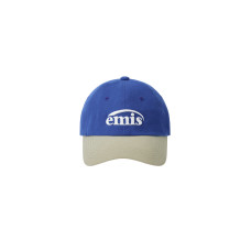 NEW LOGO MIX BALL CAP(RENEWAL)-BEIGE/BLUE