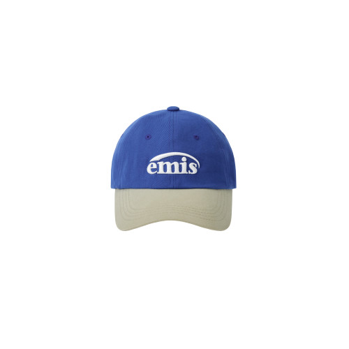 NEW LOGO MIX BALL CAP(RENEWAL)-BEIGE/BLUE