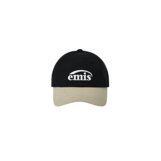 NEW LOGO MIX BALL CAP(RENEWAL)-BEIGE/BLACK