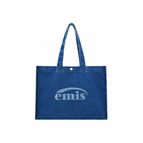DENIM BIG SHOPPER BAG-BLUE DENIM