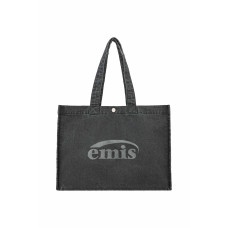 DENIM BIG SHOPPER BAG-DARK DENIM