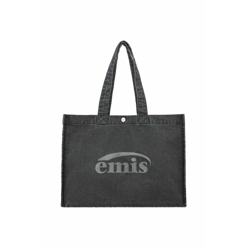 DENIM BIG SHOPPER BAG-DARK DENIM