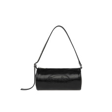 EMBOSSED BARREL BAG-BLACK