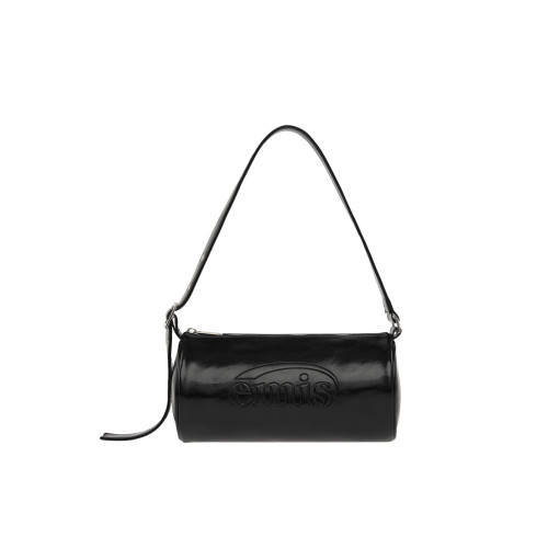 EMBOSSED BARREL BAG-BLACK