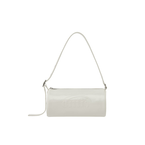 EMBOSSED BARREL BAG-IVORY