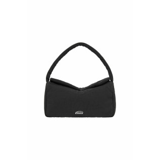 NYLON PADDED SHOULDER BAG-BLACK