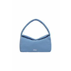 NYLON PADDED SHOULDER BAG-BLUE