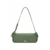 SUEDE SHOULDER BAG-GREEN