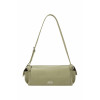 SUEDE SHOULDER BAG-BEIGE