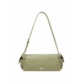 SUEDE SHOULDER BAG-BEIGE
