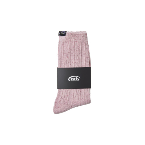 (WOMENS) NEP CABLE SOCKS-PINK