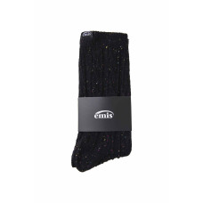 (MENS) NEP CABLE SOCKS-BLACK