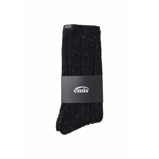 (MENS) NEP CABLE SOCKS-BLACK