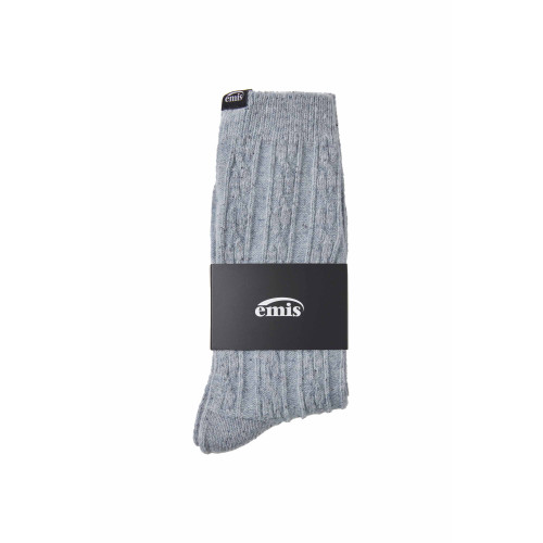 (MENS) NEP CABLE SOCKS-BLUE