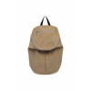 CORDUROY ZIP AROUND BACKPACK-BEIGE
