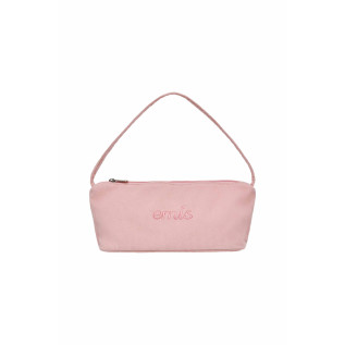 CORDUROY DAILY LONG HOBO BAG-PINK