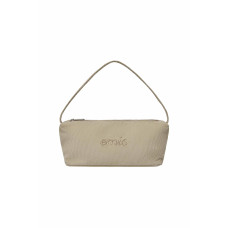 CORDUROY DAILY LONG HOBO BAG-BEIGE