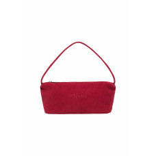 CORDUROY DAILY LONG HOBO BAG-RED