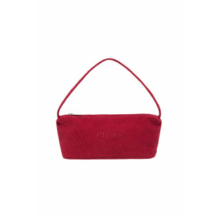 CORDUROY DAILY LONG HOBO BAG-RED