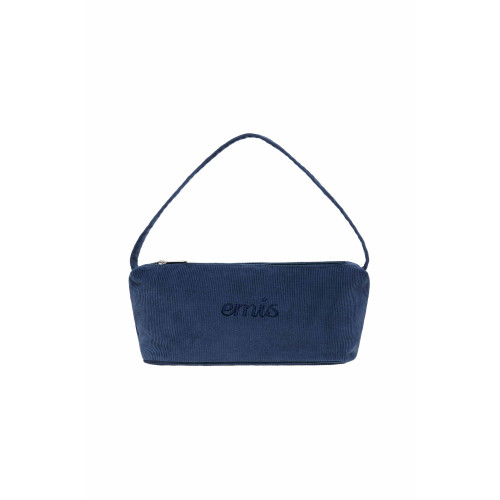 CORDUROY DAILY LONG HOBO BAG-NAVY