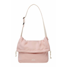 JERSEY FOLDING CROSSBODY BAG-PINK