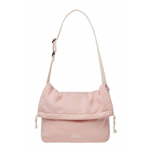 JERSEY FOLDING CROSSBODY BAG-PINK