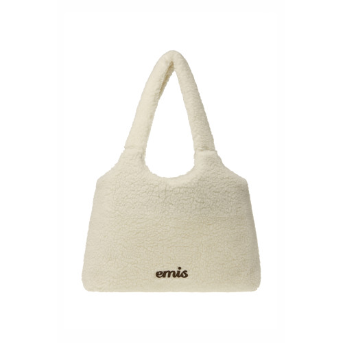SHEARLING SHOULDER BAG-IVORY