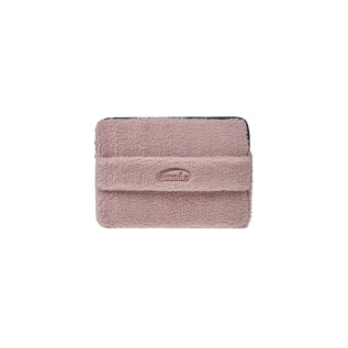SHEARLING LAPTOP POUCH-PINK