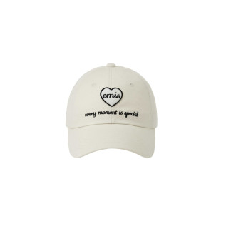 HEART WAPPEN BALL CAP-CREAM