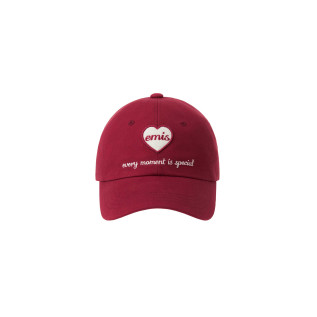 HEART WAPPEN BALL CAP-RED
