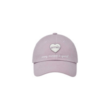 HEART WAPPEN BALL CAP-PURPLE
